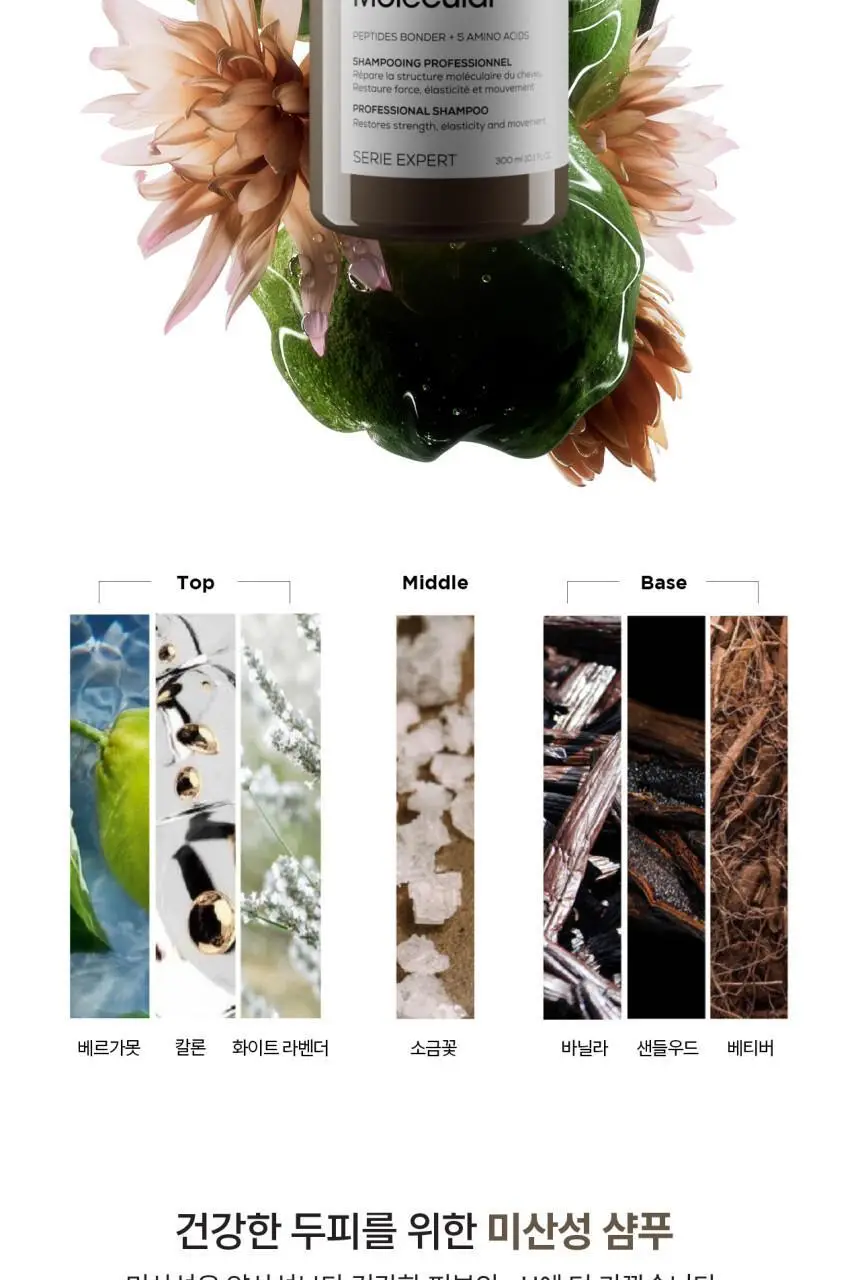 [클리닉/극손상케어] 로레알 프로페셔널 앱솔루트 리페어 몰큘러 샴푸 500ml 상세페이지 10
